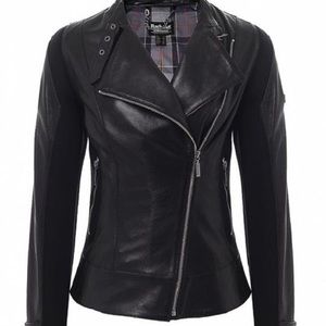 Barbour leather Moto  jacket